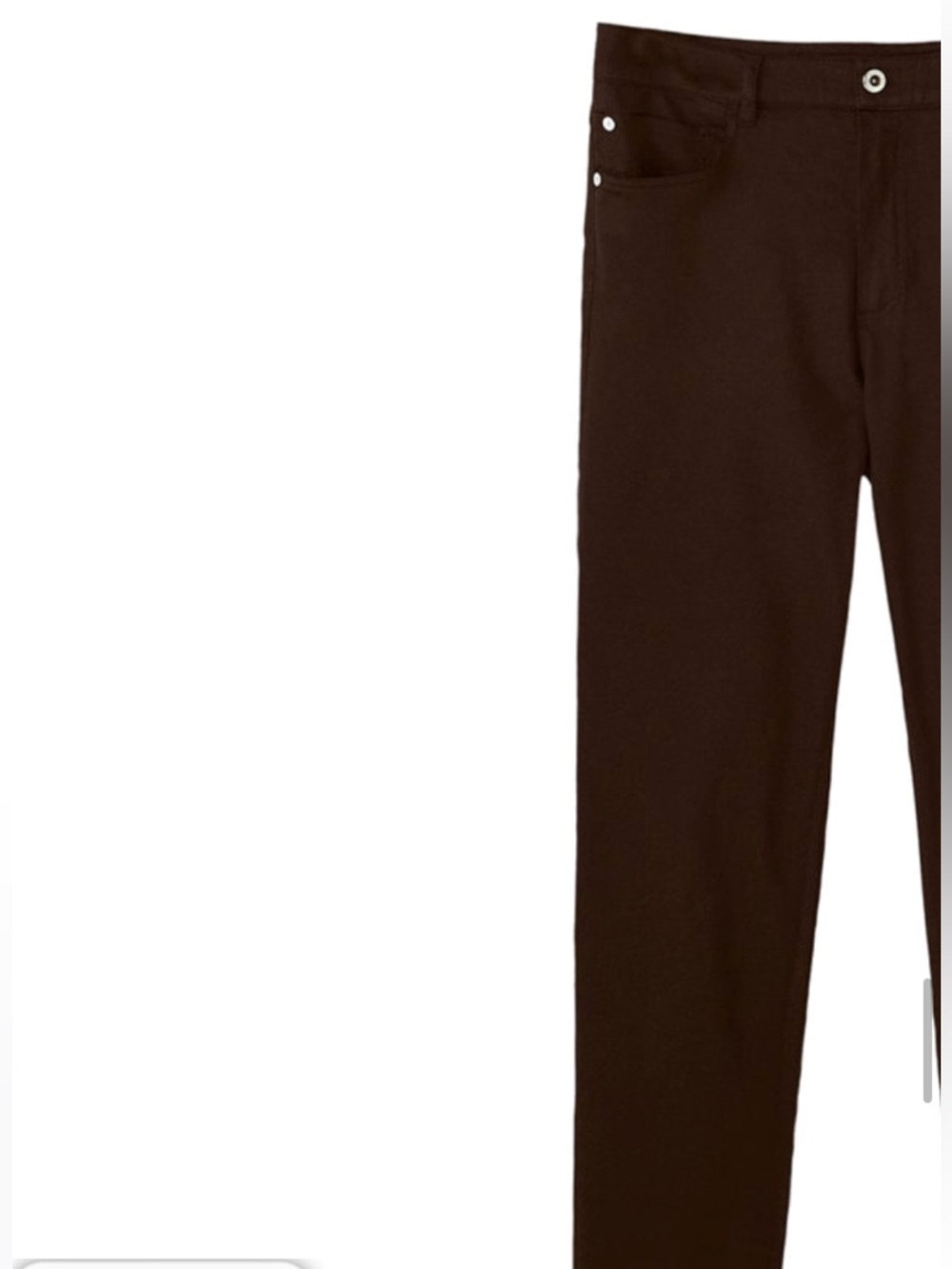 Massimo Dutti Brown Straight-Leg Pants - Picture 8 of 11